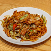 Stir Fried Japanese Udon Noodles with Chicken